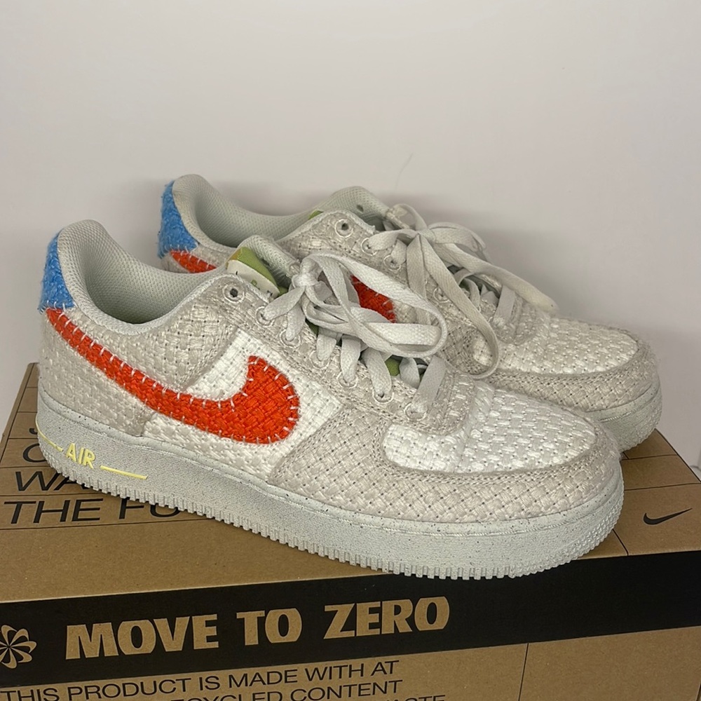 Nike Air Force 1 '07 NN Hemp Phantom White Team Orange Sail DV2112-001 sz 7 men